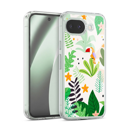 Haroulita Leaves 2 Leaves And Parrots Soft Gel Case for Google Pixel 10a