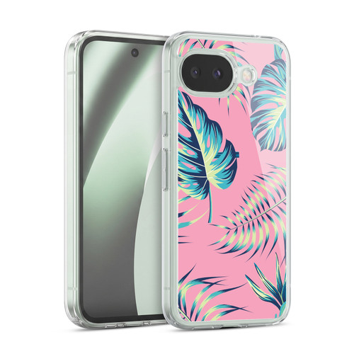 Haroulita Leaves 2 Pink Soft Gel Case for Google Pixel 10a