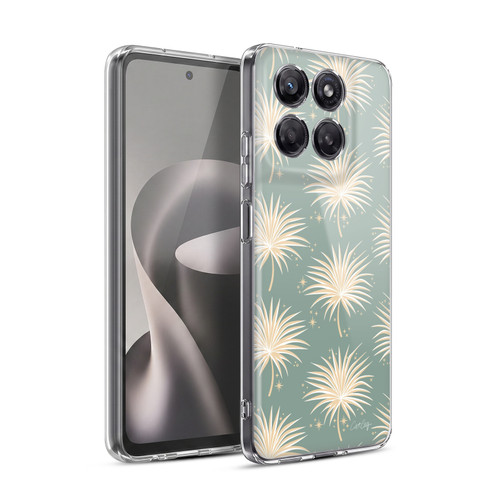 Cat Coquillette Tropical Wildlife Fan Palm Sparkles Soft Gel Case for Motorola Moto G37 Power