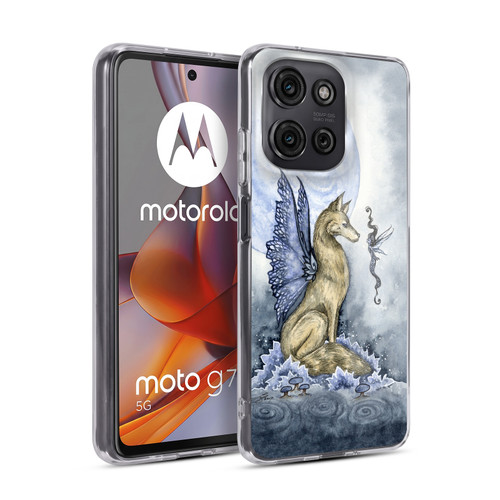 Amy Brown Folklore Wolf Moon Soft Gel Case for Motorola Moto G75
