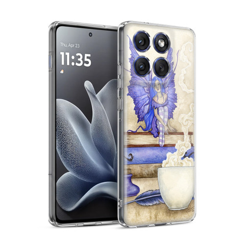 Amy Brown Lovely Fairies Blue Pixie Soft Gel Case for Motorola Edge 70