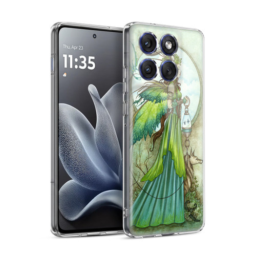 Amy Brown Lovely Fairies Green Winged Soft Gel Case for Motorola Edge 70