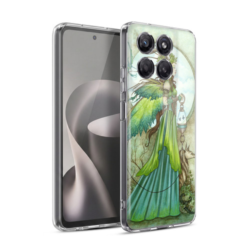 Amy Brown Lovely Fairies Green Winged Soft Gel Case for Motorola Moto G37 Power