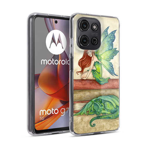 Amy Brown Lovely Fairies Bedtime Stories Soft Gel Case for Motorola Moto G75