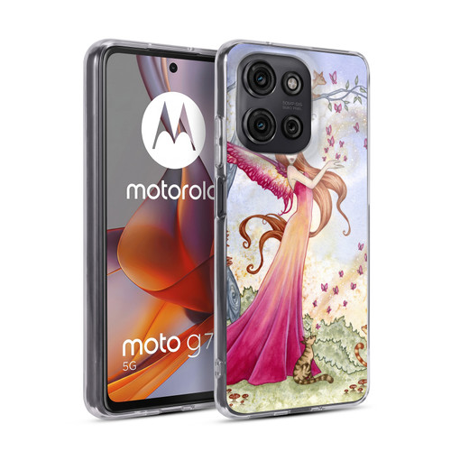 Amy Brown Lovely Fairies Butterfly Magic Soft Gel Case for Motorola Moto G75