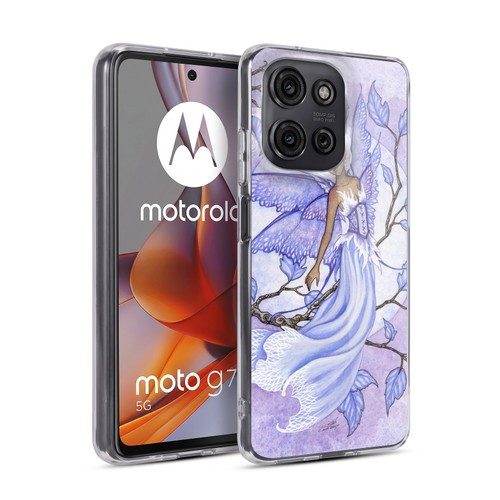 Amy Brown Lovely Fairies Dreaming In Lavender Soft Gel Case for Motorola Moto G75