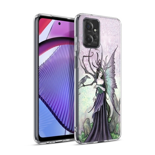 Amy Brown Mystical Art Black Raven Fairy With Bird Soft Gel Case for Motorola Moto G Power (2023)