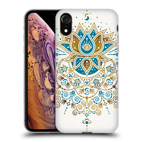 Cat Coquillette Patterns 6 Lotus Bloom Mandala 4 Soft Gel Case for Apple iPhone XR