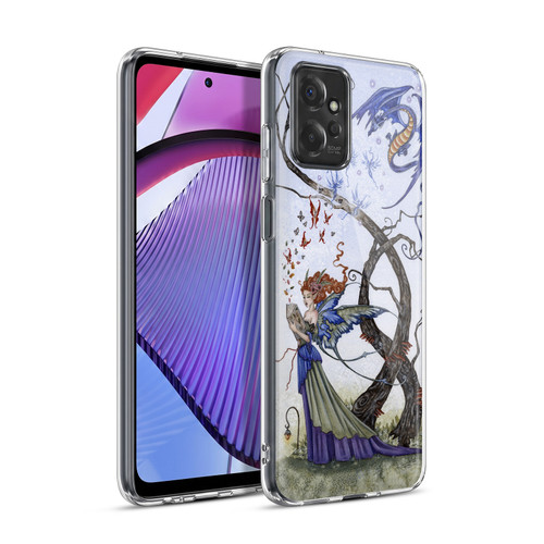 Amy Brown Mystical Art Reading Fairy With Dragon Soft Gel Case for Motorola Moto G Power (2023)