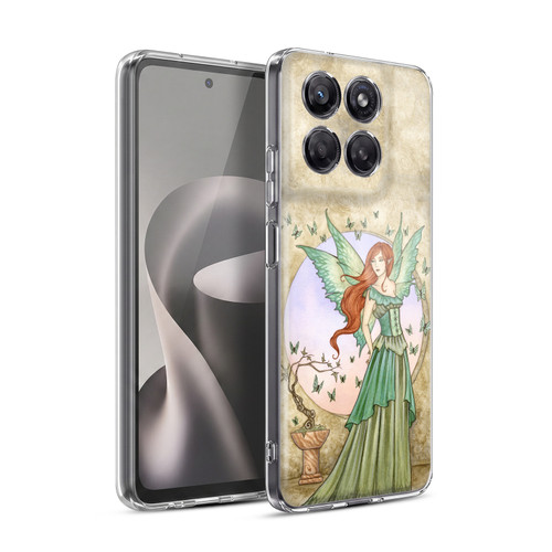 Amy Brown Mystical Art Green Fairy With Butterflies Soft Gel Case for Motorola Moto G37 Power