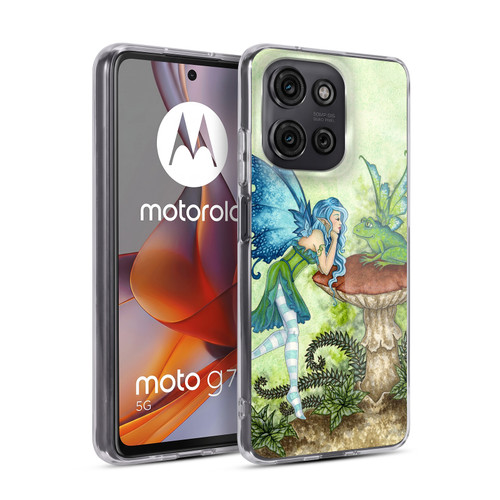 Amy Brown Pixies Frog Gossip Soft Gel Case for Motorola Moto G75