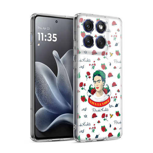 Frida Kahlo Icons Rose Patterns Soft Gel Case for Motorola Edge 70