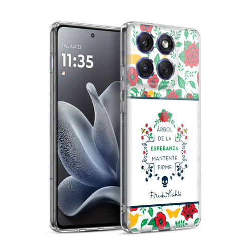 Frida Kahlo Icons Typography Soft Gel Case for Motorola Edge 70