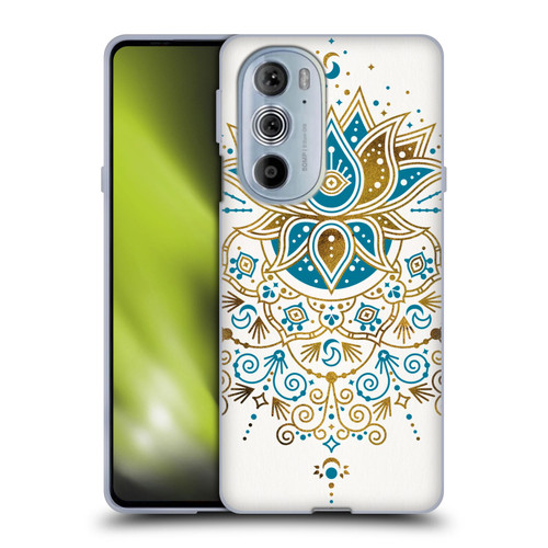 Cat Coquillette Patterns 6 Lotus Bloom Mandala 4 Soft Gel Case for Motorola Edge X30