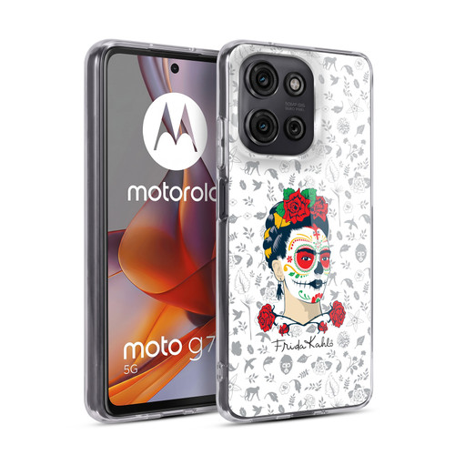 Frida Kahlo Icons Sugar Skull Soft Gel Case for Motorola Moto G75