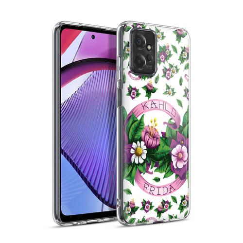 Frida Kahlo Purple Florals Ribbon Soft Gel Case for Motorola Moto G Power (2023)