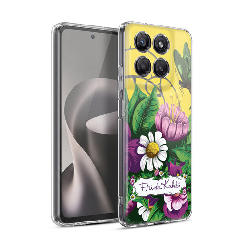 Frida Kahlo Purple Florals Butterfly Soft Gel Case for Motorola Moto G37 Power