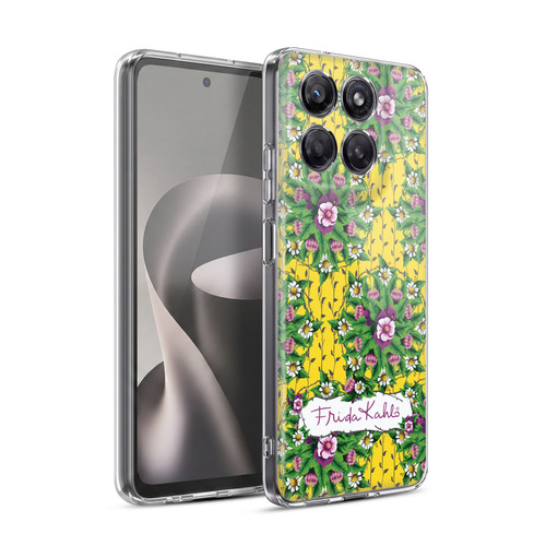 Frida Kahlo Purple Florals Mandala Soft Gel Case for Motorola Moto G37 Power