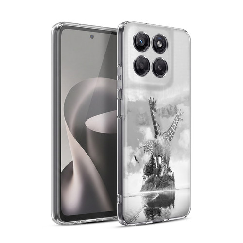 Dave Loblaw Animals Giraffe In The Mist Soft Gel Case for Motorola Moto G37 Power