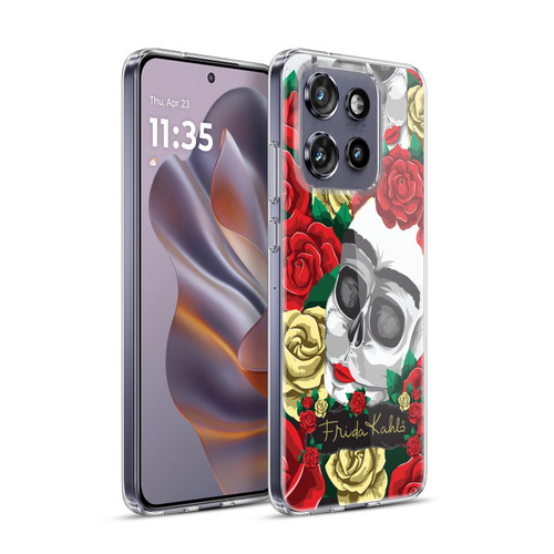 Frida Kahlo Roses Pair Skull Soft Gel Case for Motorola Edge 50 Neo