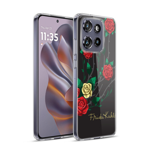 Frida Kahlo Roses Shrub Soft Gel Case for Motorola Edge 50 Neo