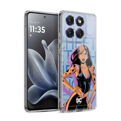 DC Women Core Compositions Cheetah Soft Gel Case for Motorola Edge 70