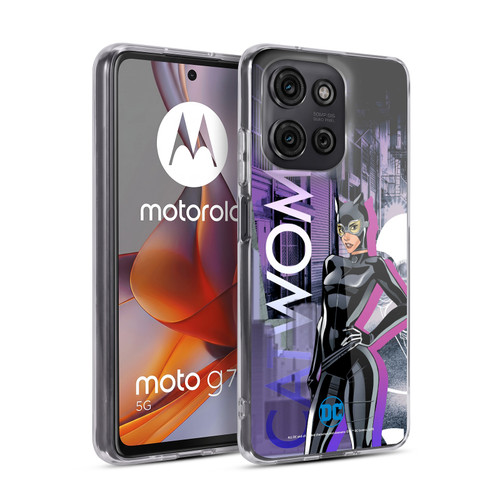 DC Women Core Compositions Catwoman Soft Gel Case for Motorola Moto G75