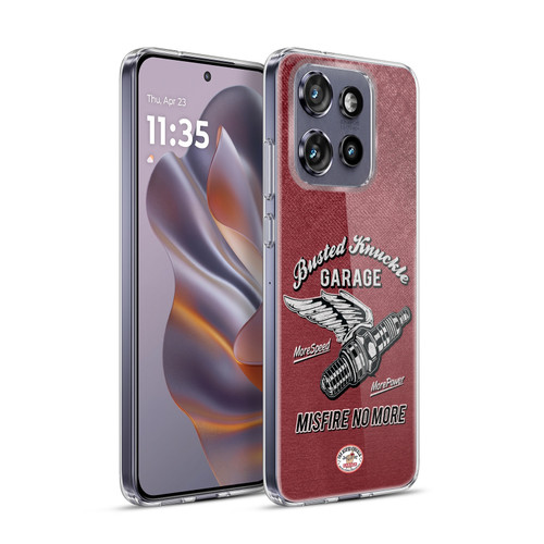 Busted Knuckle Garage Graphics Misfire Soft Gel Case for Motorola Edge 50 Neo