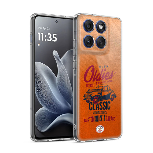Busted Knuckle Garage Graphics Classic Soft Gel Case for Motorola Edge 70