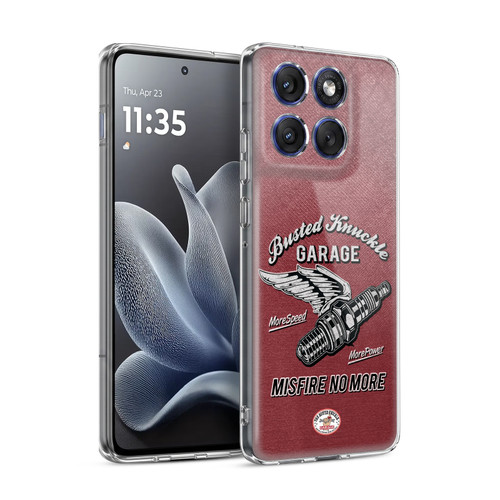 Busted Knuckle Garage Graphics Misfire Soft Gel Case for Motorola Edge 70