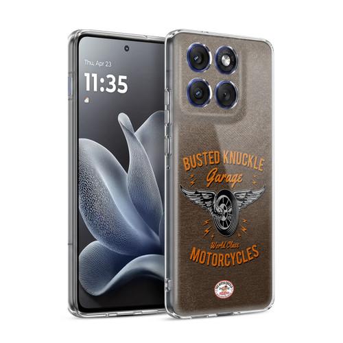 Busted Knuckle Garage Graphics Motorcycles Soft Gel Case for Motorola Edge 70