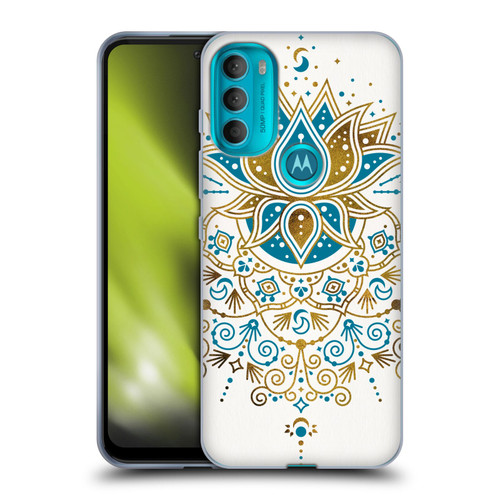 Cat Coquillette Patterns 6 Lotus Bloom Mandala 4 Soft Gel Case for Motorola Moto G71 5G