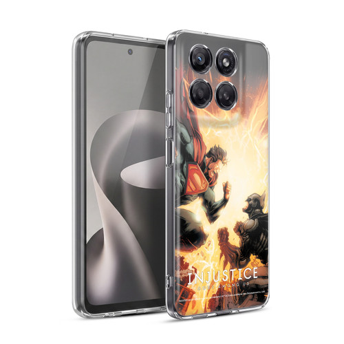 Injustice Gods Among Us Key Art Battle Soft Gel Case for Motorola Moto G37 Power