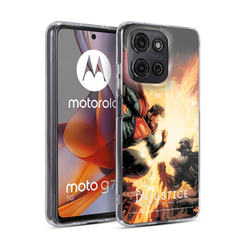 Injustice Gods Among Us Key Art Battle Soft Gel Case for Motorola Moto G75