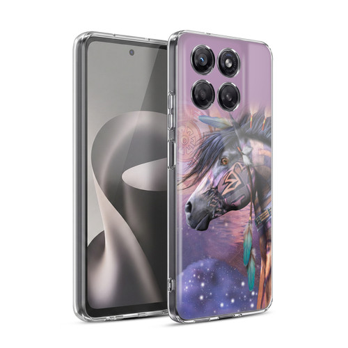 Laurie Prindle Fantasy Horse Native American Shaman Soft Gel Case for Motorola Moto G37 Power