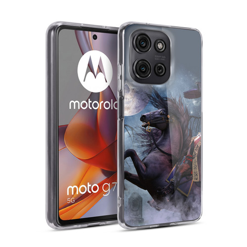 Laurie Prindle Fantasy Horse Sleepy Hollow Warrior Soft Gel Case for Motorola Moto G75