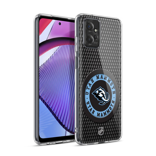 NHL Utah Mammoth Puck Texture Soft Gel Case for Motorola Moto G Power (2023)