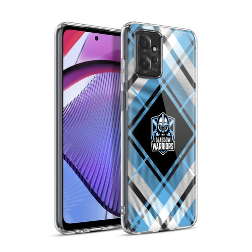 Glasgow Warriors Logo 2 Diagonal Tartan Soft Gel Case for Motorola Moto G Power (2023)