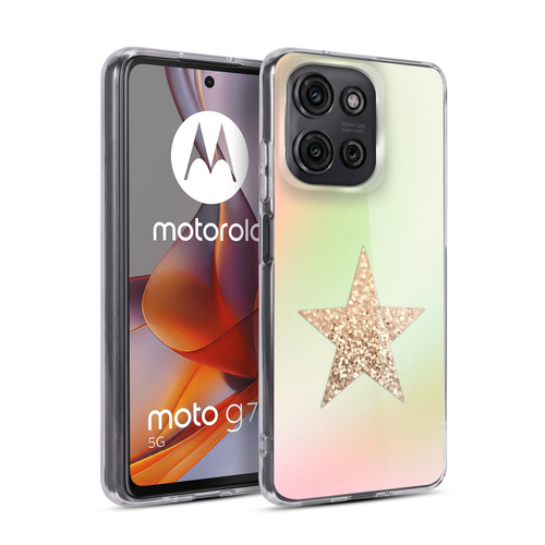 Monika Strigel Dreamland Gold Star Soft Gel Case for Motorola Moto G75