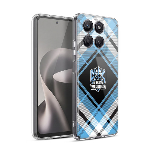Glasgow Warriors Logo 2 Diagonal Tartan Soft Gel Case for Motorola Moto G37 Power