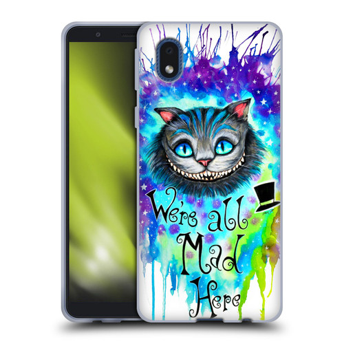 Pixie Cold Cats We Are All Mad Here Soft Gel Case for Samsung Galaxy A01 Core (2020)