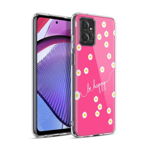 Monika Strigel Happy Daisy Hotpink Soft Gel Case for Motorola Moto G Power (2023)