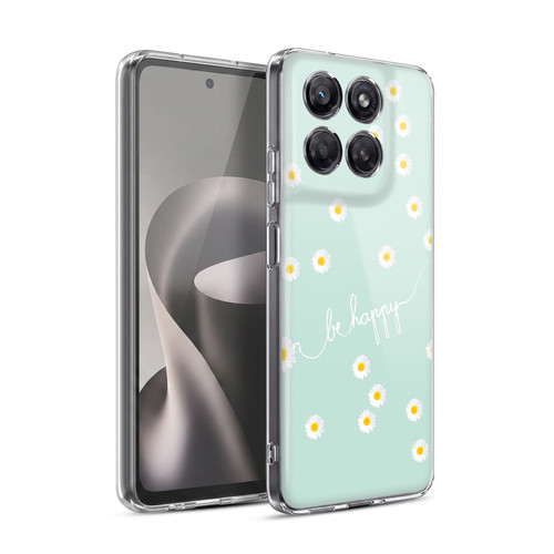 Monika Strigel Happy Daisy Mint Soft Gel Case for Motorola Moto G37 Power