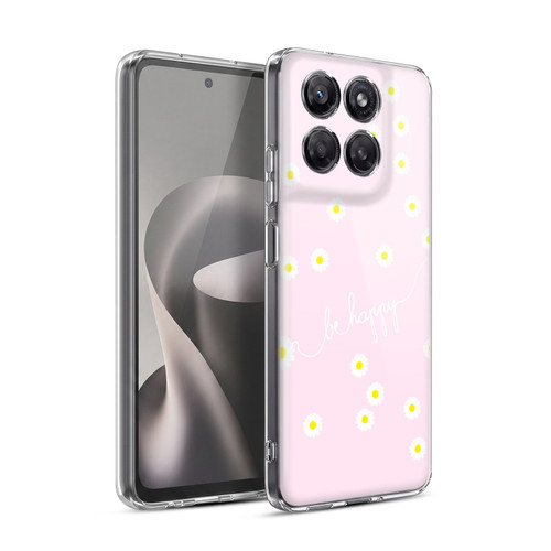 Monika Strigel Happy Daisy Softpink Soft Gel Case for Motorola Moto G37 Power