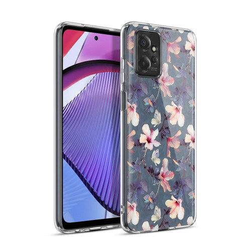 Micklyn Le Feuvre Florals Butterflies and Hibiscus Soft Gel Case for Motorola Moto G Power (2023)