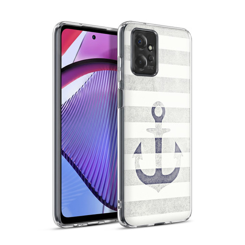 Monika Strigel Vintage Anchors White Soft Gel Case for Motorola Moto G Power (2023)