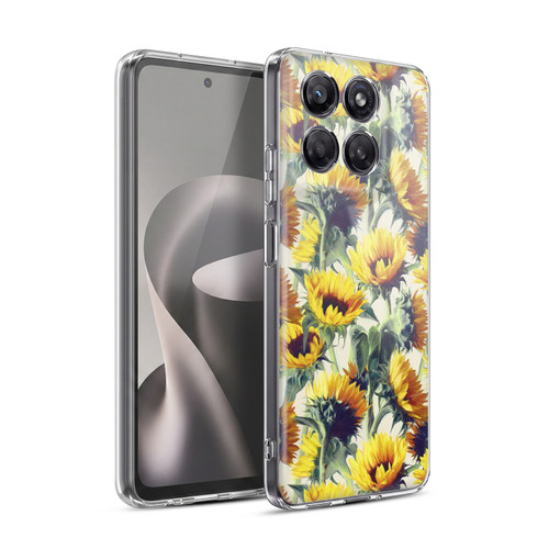 Micklyn Le Feuvre Florals Sunflowers Forever Soft Gel Case for Motorola Moto G37 Power