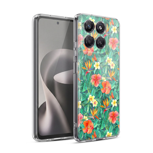 Micklyn Le Feuvre Florals Classic Tropical Garden Soft Gel Case for Motorola Moto G37 Power