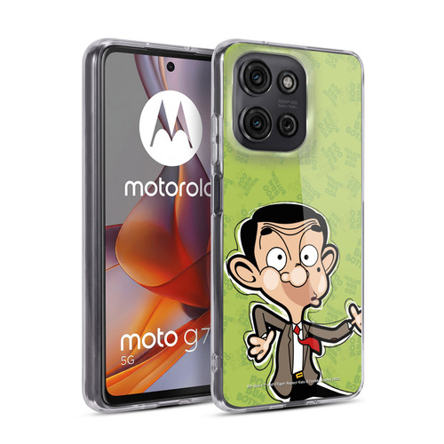 Mr. Bean: The Animated Series Graphic Art Face Soft Gel Case for Motorola Moto G75