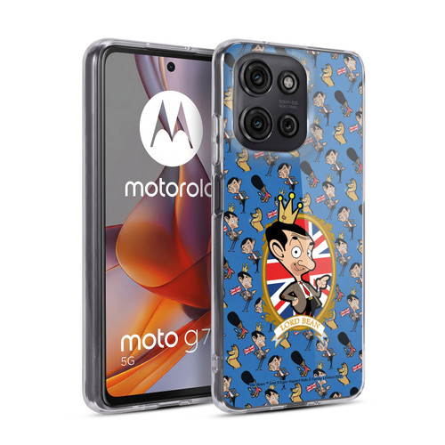 Mr. Bean: The Animated Series Graphic Art Royal Bean Soft Gel Case for Motorola Moto G75
